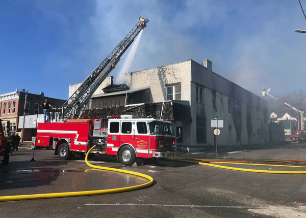 Hall Theater Building fire
